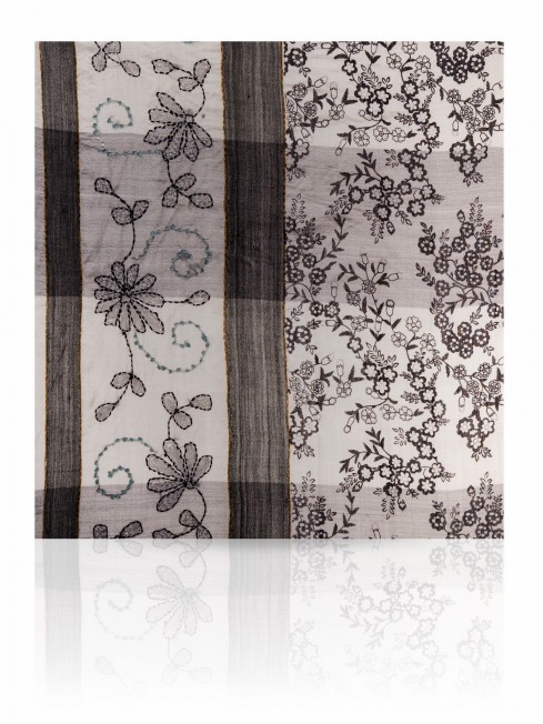 Шарф Женский SN-EMB.PRINT/SILVER